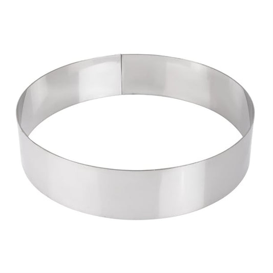 De Buyer Stainless Steel Mousse Ring 200 x 45mm gm376