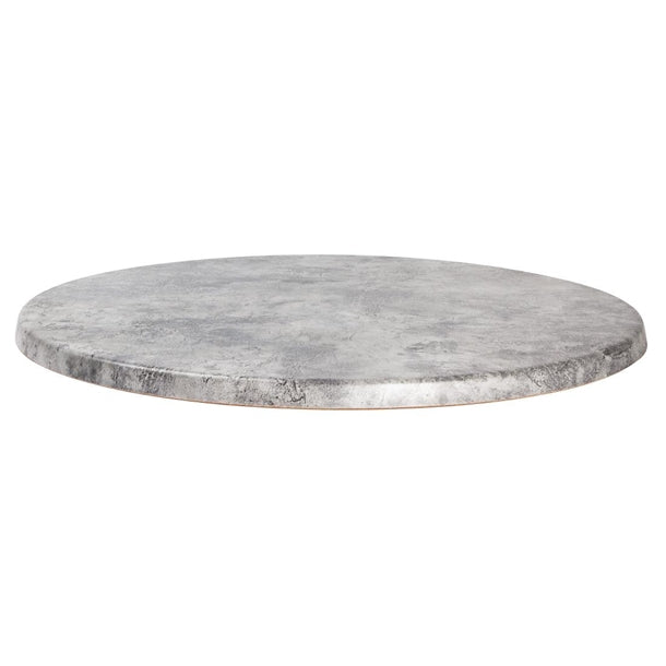 Werzalit Pre-drilled Round Table Top Concrete p_gm420