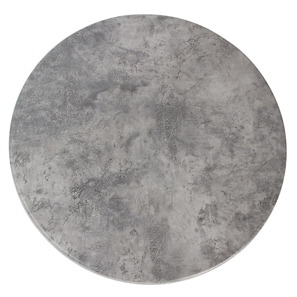 Werzalit Pre-drilled Round Table Top Concrete p_gm420