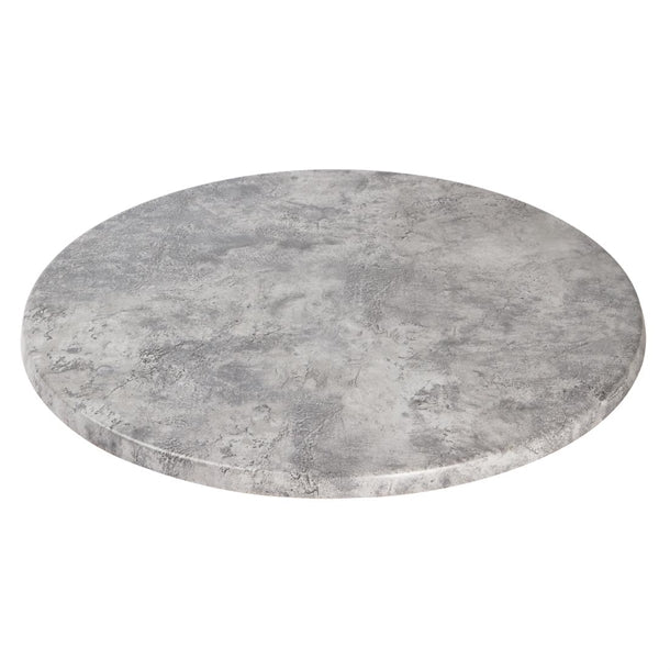 Werzalit Pre-drilled Round Table Top Concrete p_gm420