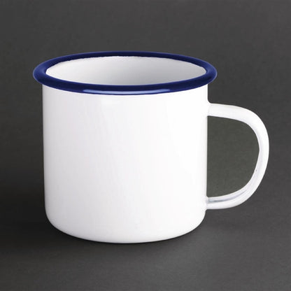 Olympia Enamel Mugs 350ml (6 Pack) gm516