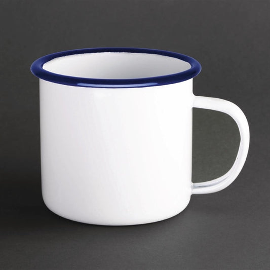Olympia Enamel Mugs 350ml (6 Pack) gm516