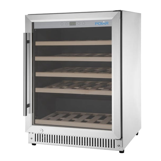 Polar G-Series Stainless Steel Wine Fridge 47 Bottle gm627