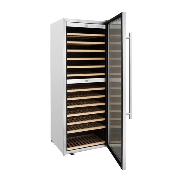 Polar G-Series Dual Zone Wine Fridge Stainless Steel 109 Bottle gm628