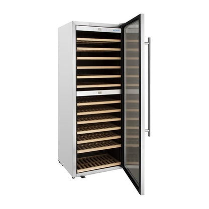 Polar G-Series Dual Zone Wine Fridge Stainless Steel 109 Bottle gm628