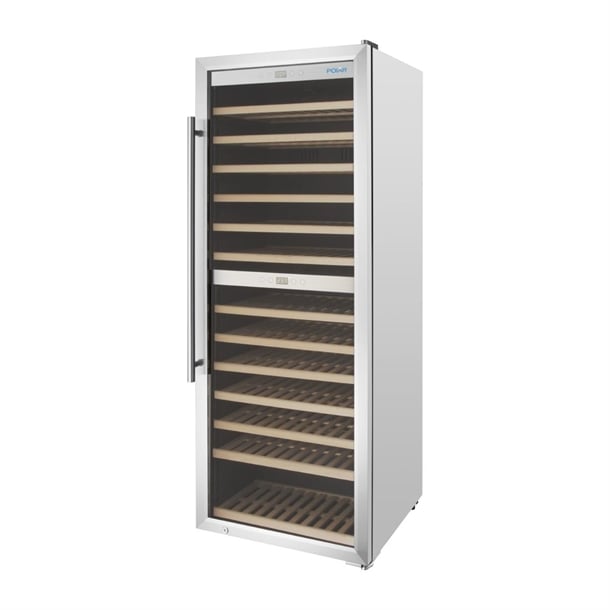 Polar G-Series Dual Zone Wine Fridge Stainless Steel 109 Bottle gm628