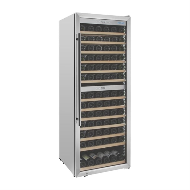 Polar G-Series Dual Zone Wine Fridge Stainless Steel 109 Bottle gm628