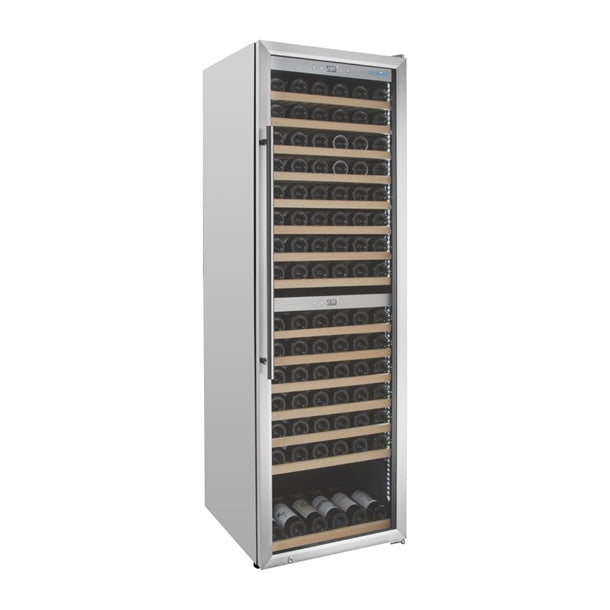 Polar G-Series Dual Zone Wine Fridge Stainless Steel - 172 Bottle gm629