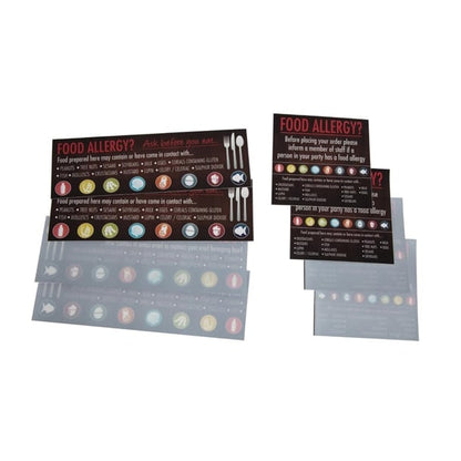 Food Allergen Window and Wall Stickers (8 Pack) gm818