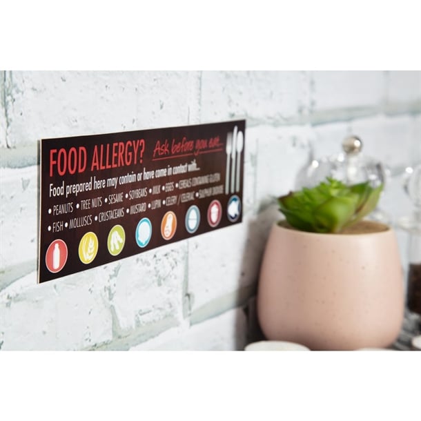 Food Allergen Window and Wall Stickers (8 Pack) gm818