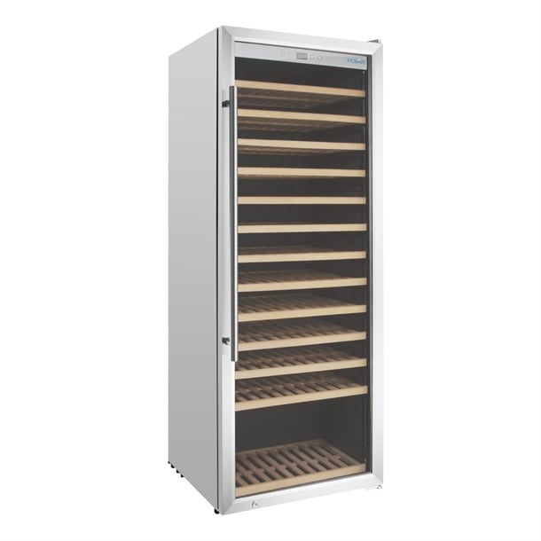 Polar G-Series Single Zone Wine Fridge Stainless Steel 118 bottles gm888