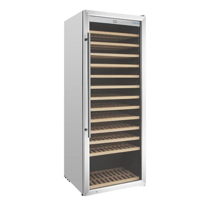 Polar G-Series Single Zone Wine Fridge Stainless Steel 118 bottles gm888