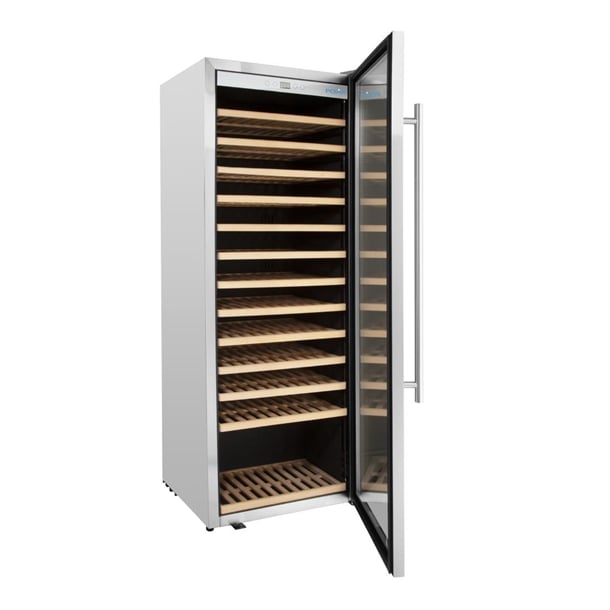 Polar G-Series Single Zone Wine Fridge Stainless Steel 118 bottles gm888