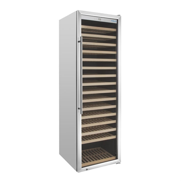 Polar G-Series Single Zone Wine Fridge Stainless Steel 187 bottles gm889