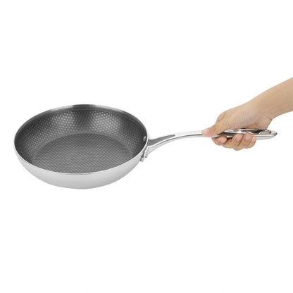 Vogue Tri-Shield Stainless Steel Frying Pan with Clad Coating 24cm gp188