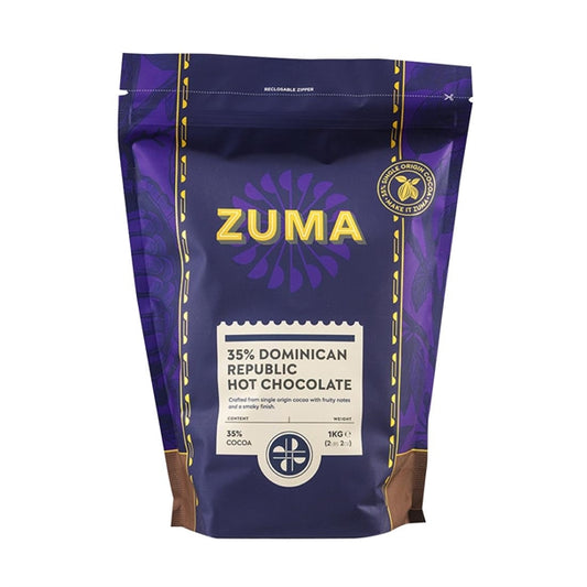 Zuma Dominican Republic Origin Hot Chocolate 1kg Bag gp391