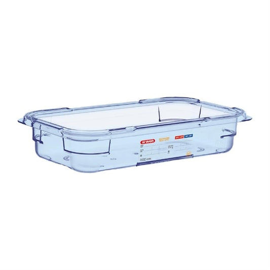 Araven ABS Food Storage Container Blue GN 1/3 65mm gp578