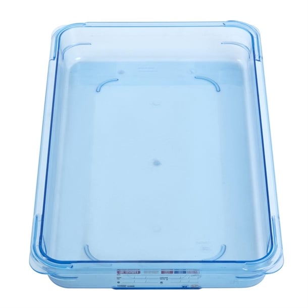 Araven ABS Food Storage Container Blue GN 1/1 65mm gp588