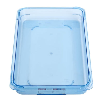 Araven ABS Food Storage Container Blue GN 1/1 65mm gp588