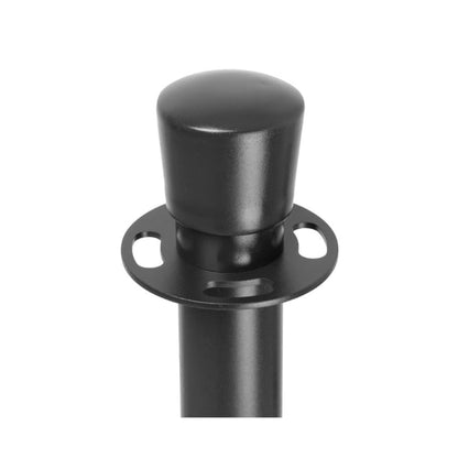 Bolero Flat Base Barrier Posts Black (2 Pack) gp638