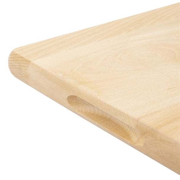 Vogue Beech Chopping Board Medium 380x305x30mm gp758