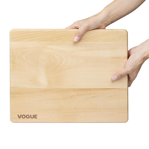 Vogue Beech Chopping Board Medium 380x305x30mm gp758
