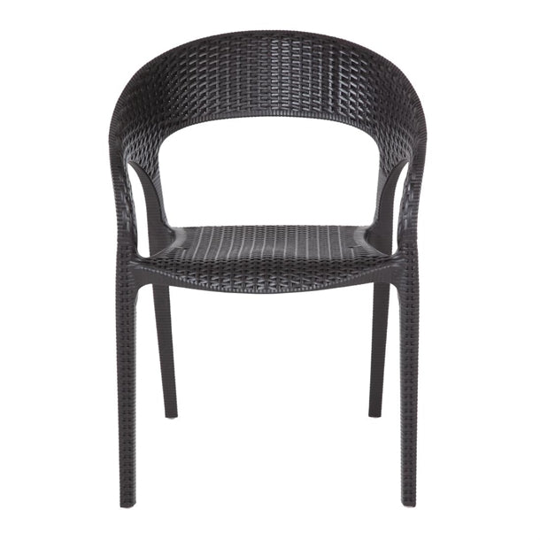Bolero PP Rattan Wraparound Armchairs (4 Pack) gr363