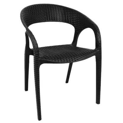 Bolero PP Rattan Wraparound Armchairs (4 Pack) gr363
