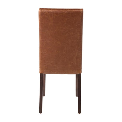 Bolero Faux Leather Dining Chair Antique Tan (2 Pack) gr368