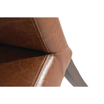 Bolero Faux Leather Dining Chair Antique Tan (2 Pack) gr368