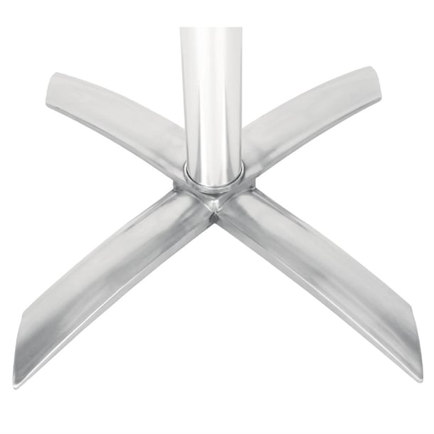Bolero Round Flip Top Poseur Table Stainless Steel 600mm gr396