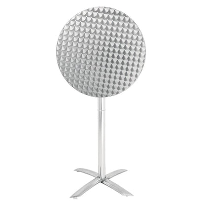Bolero Round Flip Top Poseur Table Stainless Steel 600mm gr396