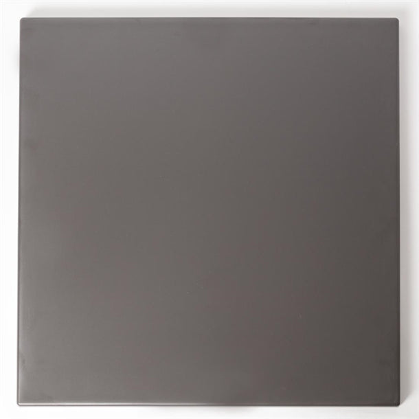 Werzalit Pre-drilled Square Table Top  Dark Grey 700mm gr636