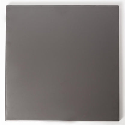 Werzalit Pre-drilled Square Table Top  Dark Grey 700mm gr636