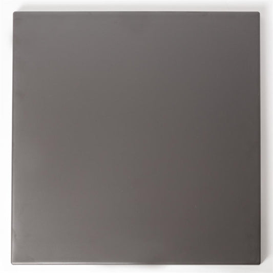 Werzalit Pre-drilled Square Table Top  Dark Grey 700mm gr636