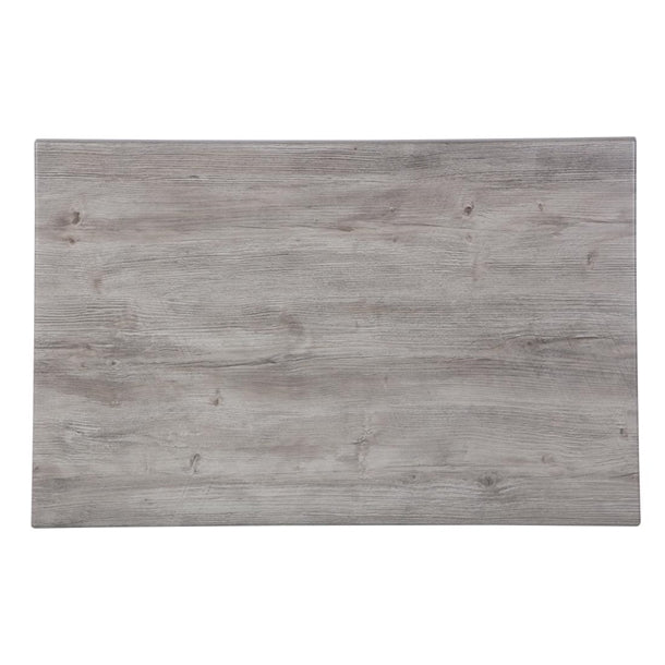 Werzalit Rectangular 1100x700mm Table Top Ponderosa Grey gr651