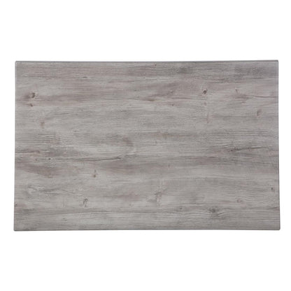 Werzalit Rectangular 1100x700mm Table Top Ponderosa Grey gr651