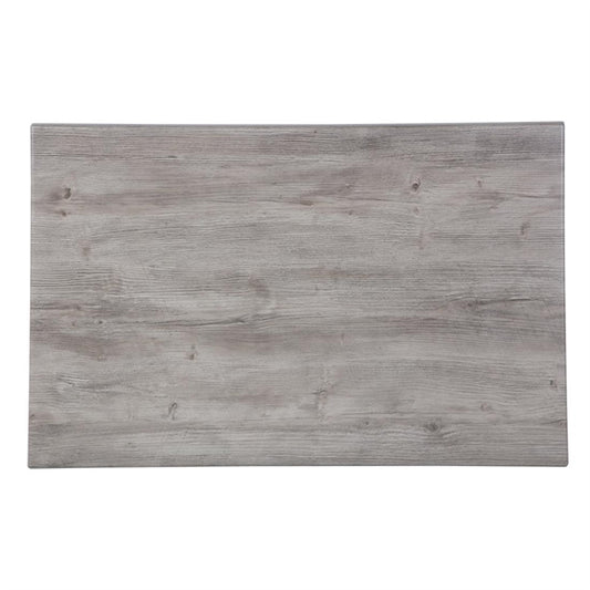 Werzalit Rectangular 1100x700mm Table Top Ponderosa Grey gr651