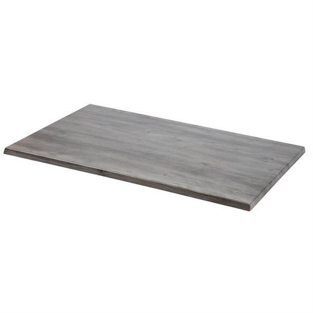 Werzalit Rectangular 1100x700mm Table Top Ponderosa Grey gr651