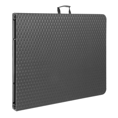 Bolero Rattan Rectangular Centre Folding Table Black 6ft gr770