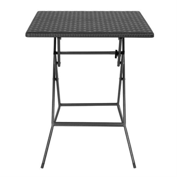 Bolero Square Folding Table Black 620mm gr772