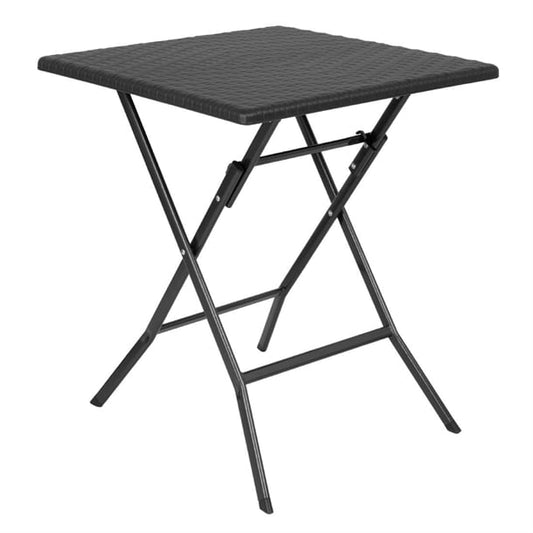 Bolero Square Folding Table Black 620mm gr772