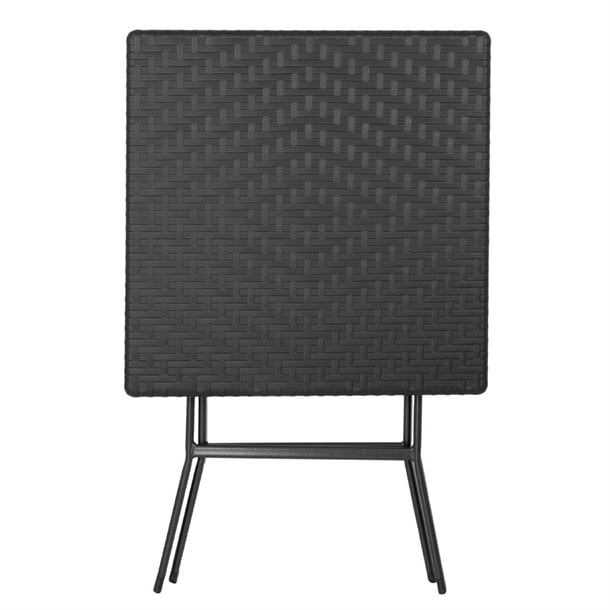 Bolero Square Folding Table Black 620mm gr772