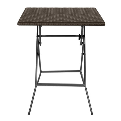 Bolero Square Folding Table Brown 620mm gr773