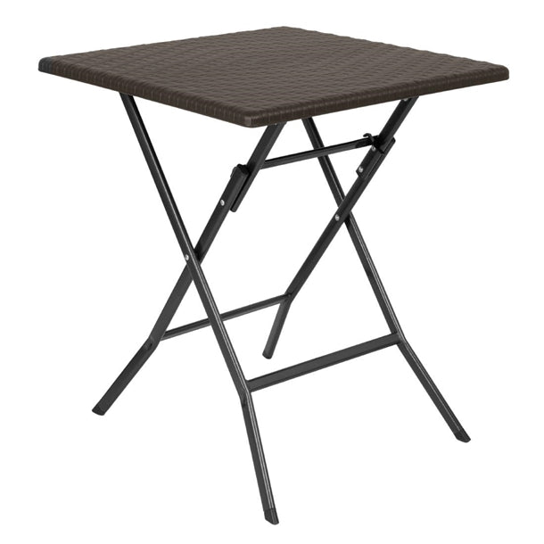 Bolero Square Folding Table Brown 620mm gr773