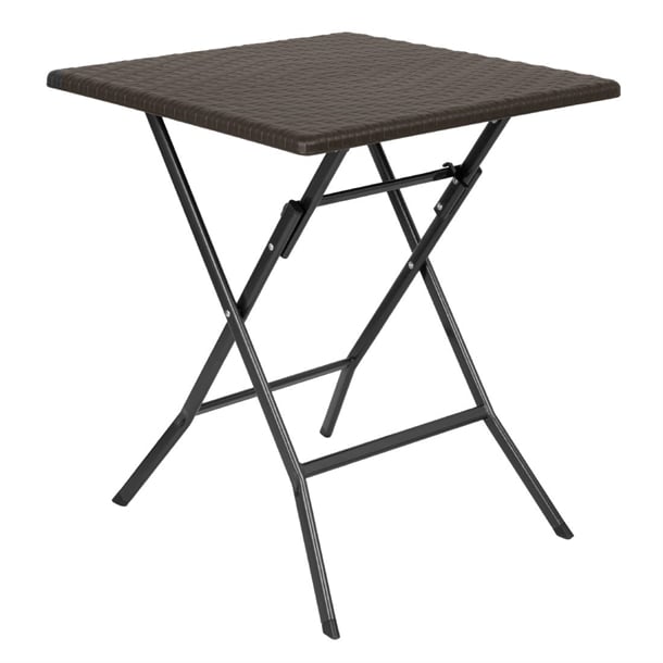 Bolero Square Folding Table Brown 620mm gr773