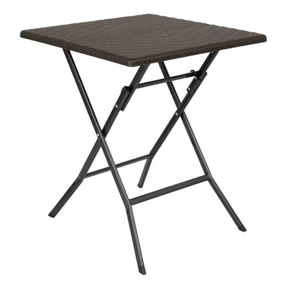 Bolero Square Folding Table Brown 620mm gr773