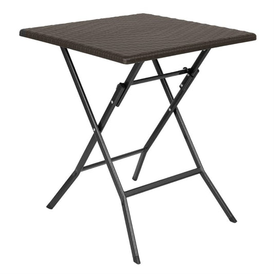Bolero Square Folding Table Brown 620mm gr773