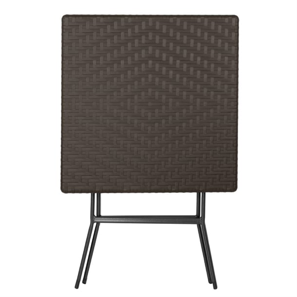 Bolero Square Folding Table Brown 620mm gr773
