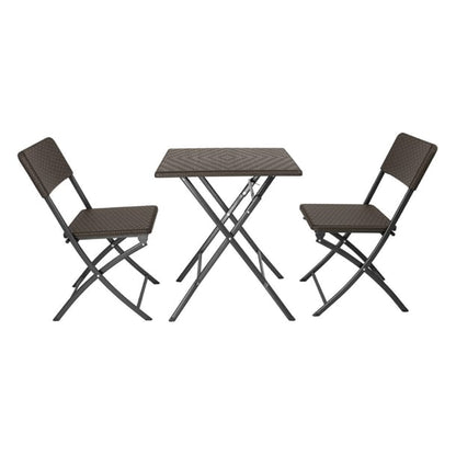Bolero Square Folding Table Brown 620mm gr773